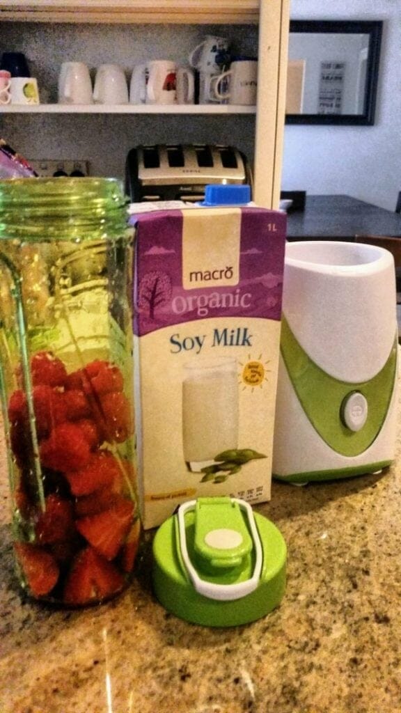 soy milkshake rasberry strawberry
