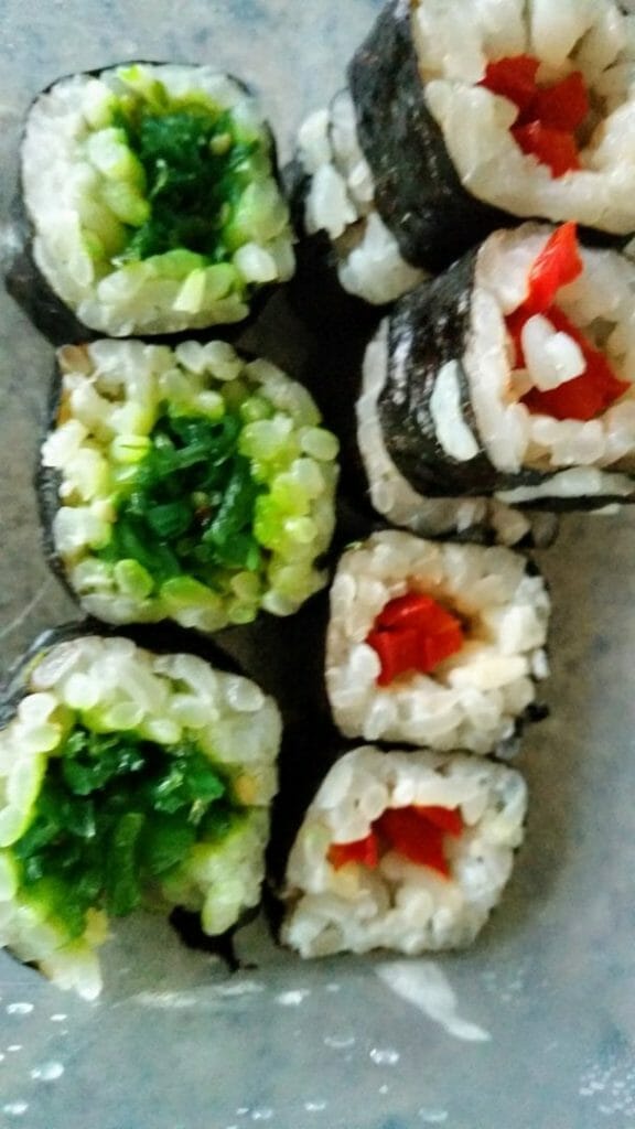 vegetarian sushi