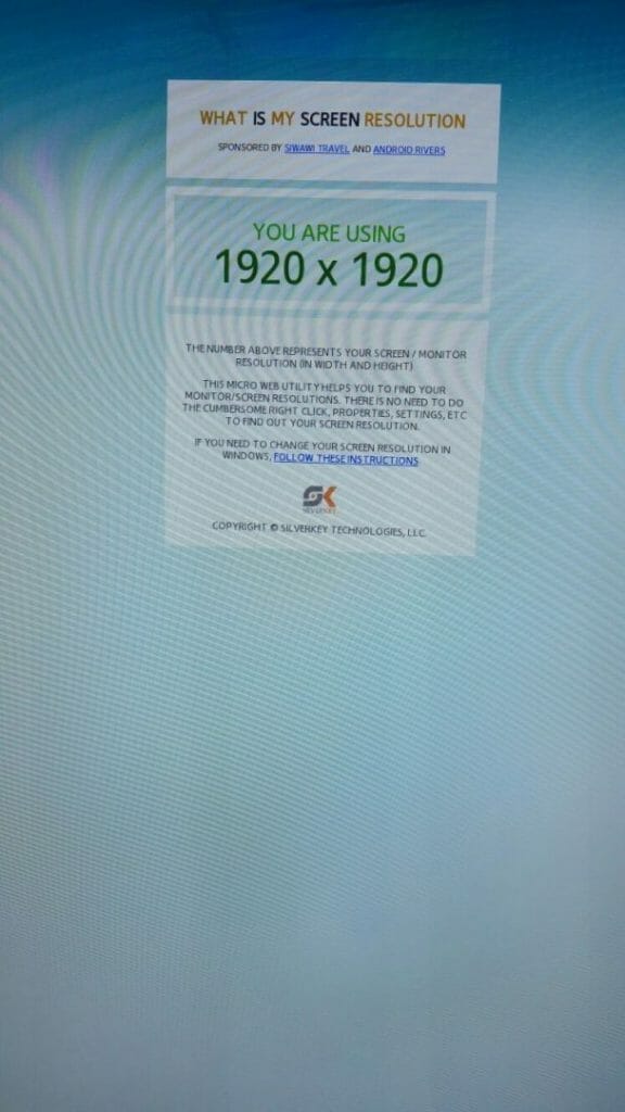 whatsmyscreenresolution on DM48E 1920x1920