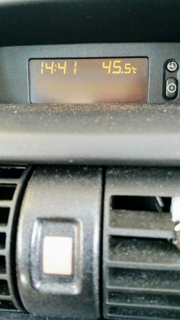Holden Astra Temperature