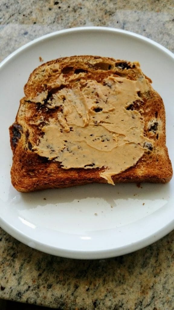 Raisin Toast Peanut butter