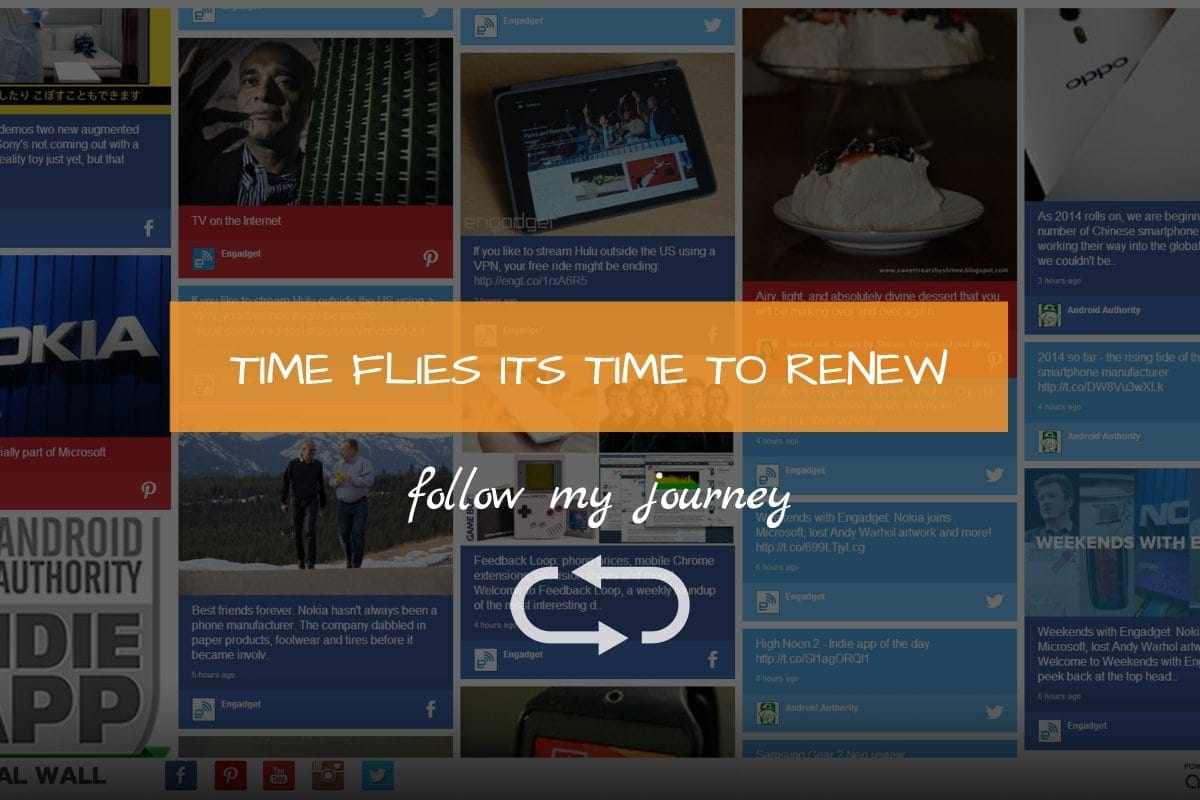 TIME FLIES ITS TIME TO RENEW