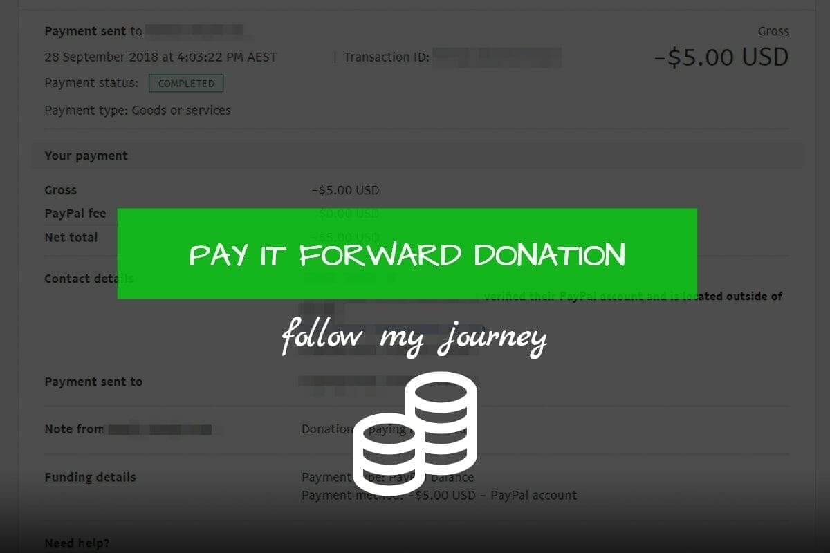 PAY IT FORWARD DONATION