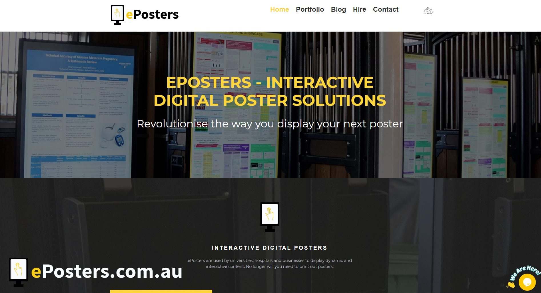 eposters website with logo