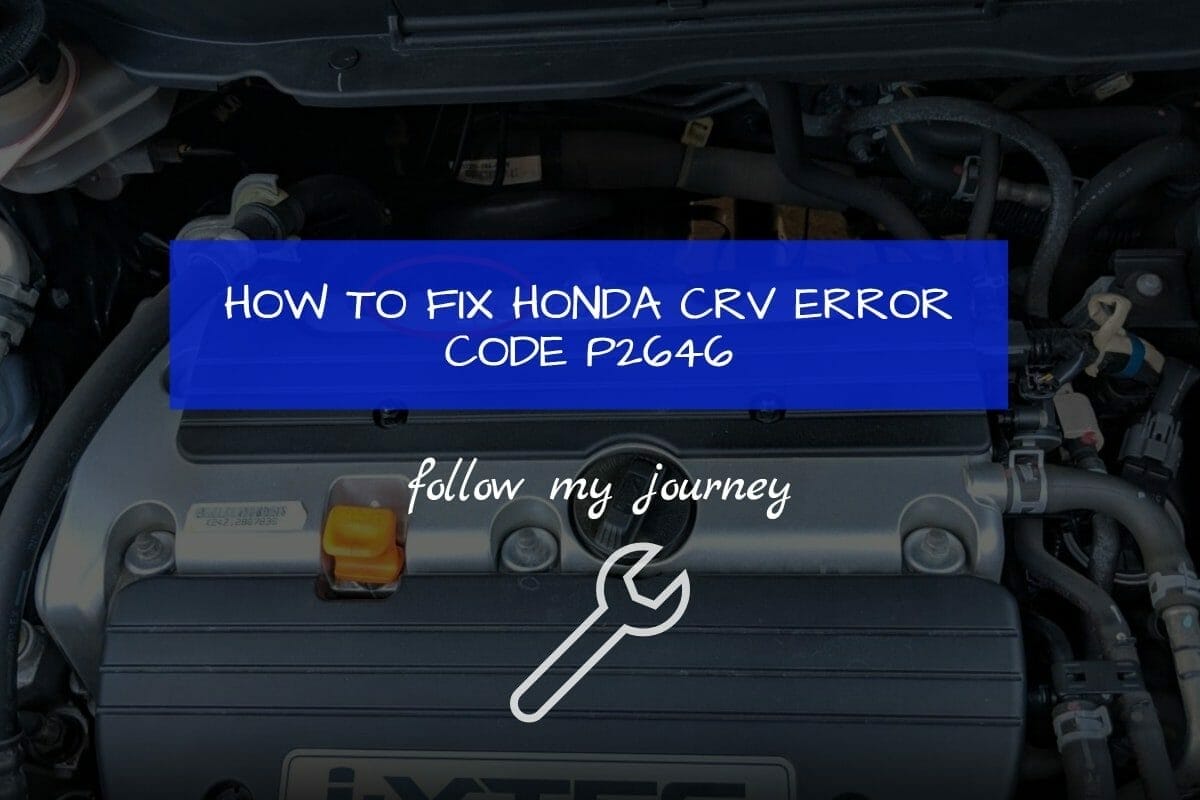 HOW TO FIX HONDA CRV ERROR CODE P2646
