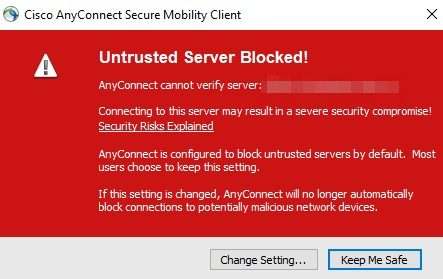 Marco Tran - Cisco ASA AnyConnect Blocked