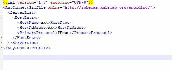 Marco Tran - Cisco AnyConnect Profile Settings