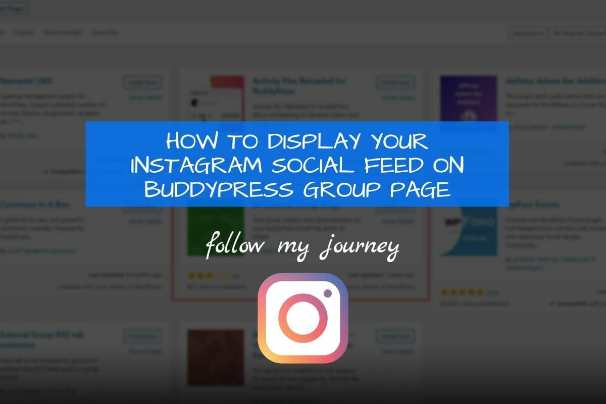 Marco Tran The Simple Entrepreneur HOW TO DISPLAY YOUR INSTAGRAM SOCIAL FEED ON BUDDYPRESS GROUP PAGE