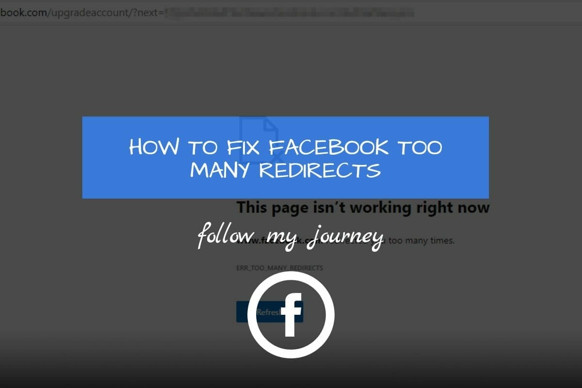 Marco Tran The Simple Entrepreneur HOW TO FIX FACEBOOK TOO MANY REDIRECTS