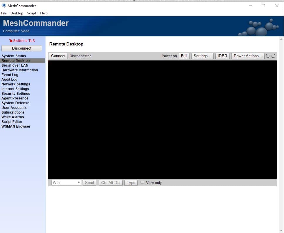 Marco Tran The Simple Entrepreneur Open Source Tool For Intel AMT Management Console MeshCommander remote desktop