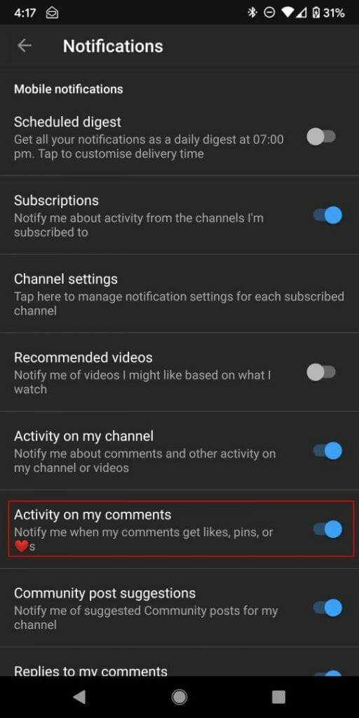Marco Tran The Simple Entrepreneur HOW TO ENABLE COMMENT NOTIFICATIONS IN YOUTUBE Activity on my comments