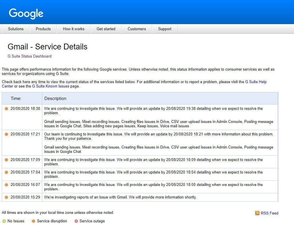 Gmail Opps something went wrong G Suite Status Dashboard Gmail The Simple Entrepreneur Marco Tran