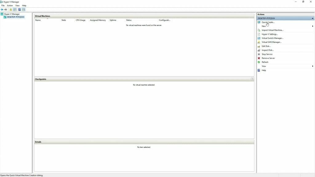 HOW TO INSTALL HYPER V ON WINDOWS 10 Windows Feature Hyper V Manager Quick Create The Simple Entrepreneur Marco Tran