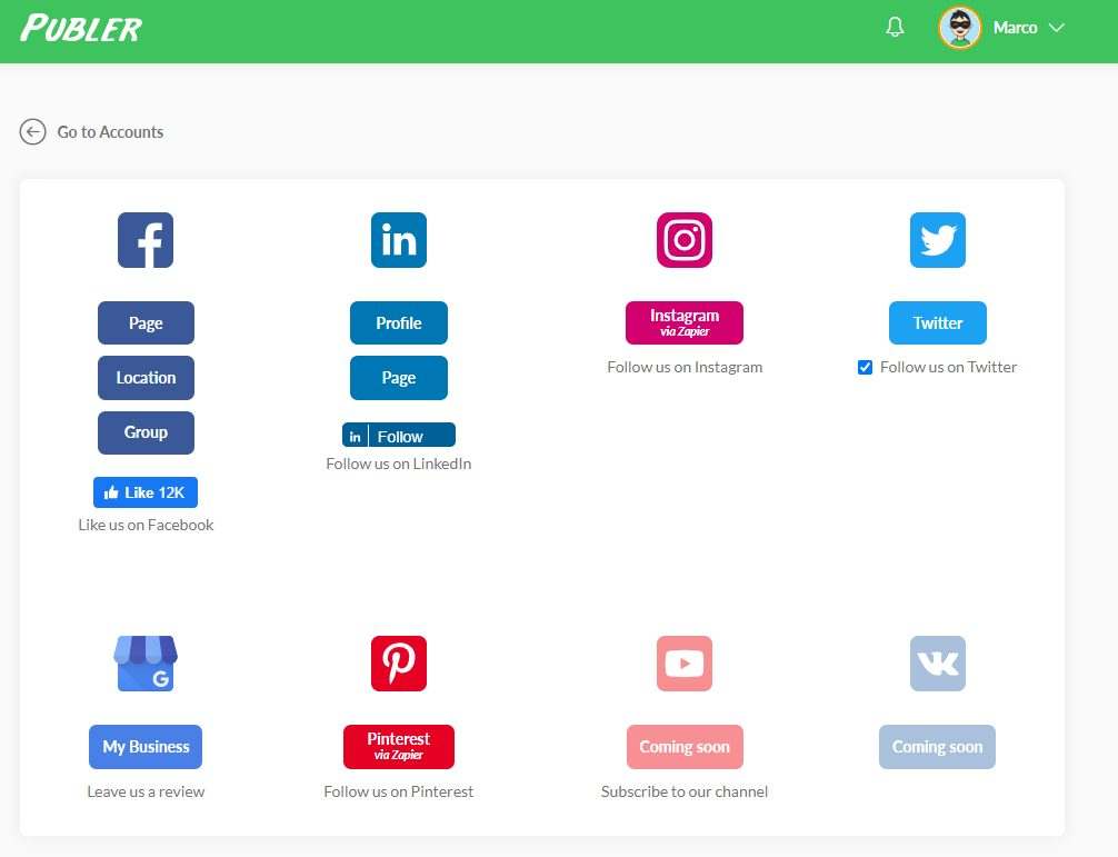 TOOLS TO AUTOMATE SOCIAL MEDIA POSTS Publer Social Media accounts The Simple Entrepreneur Marco Tran