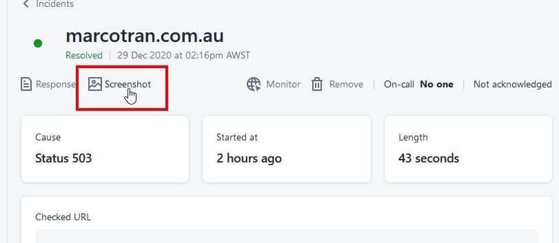 WEBSITE MONITORING AND STATUS PAGES Better Uptime Incident Timeline Screenshot The Simple Entrepreneur