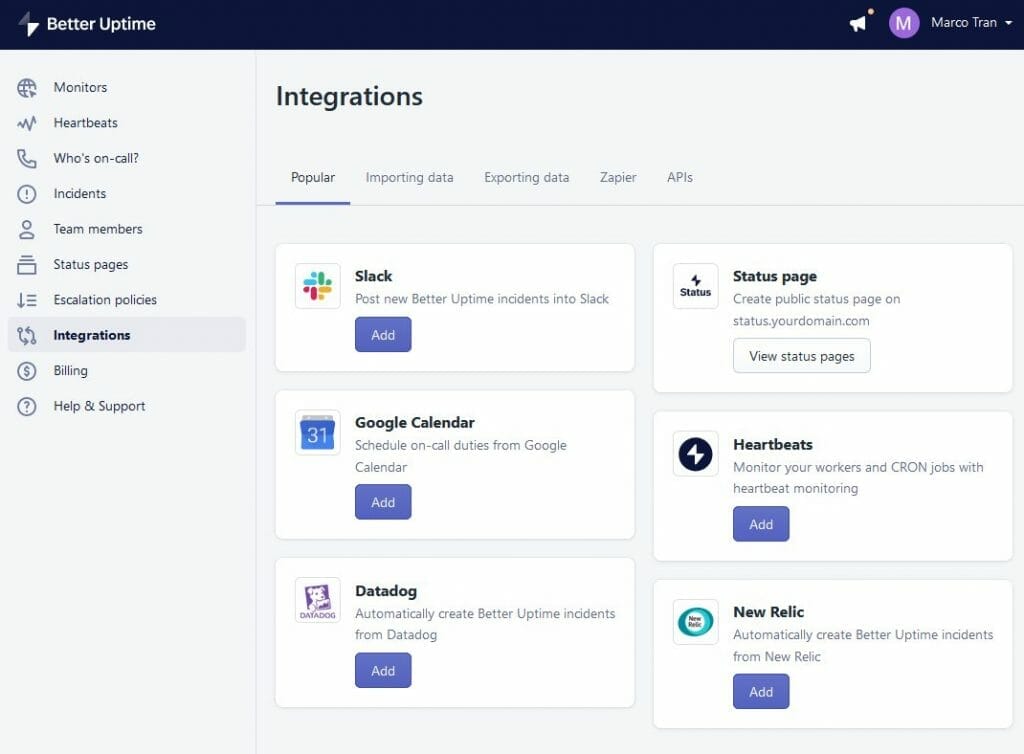 WEBSITE MONITORING AND STATUS PAGES Better Uptime Integration Slack The Simple Entrepreneur