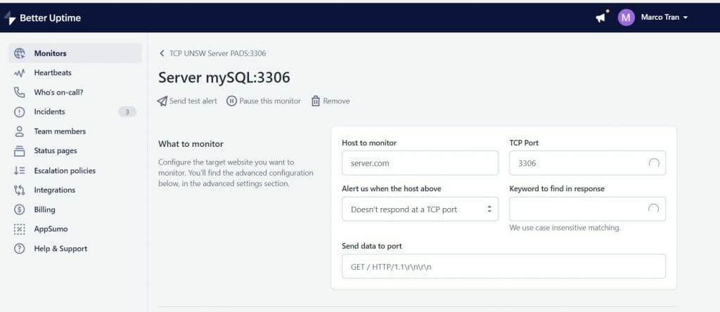 BETTER UPTIME NEW FEATURES MONITOR YOUR WEBSITE mySQL server port