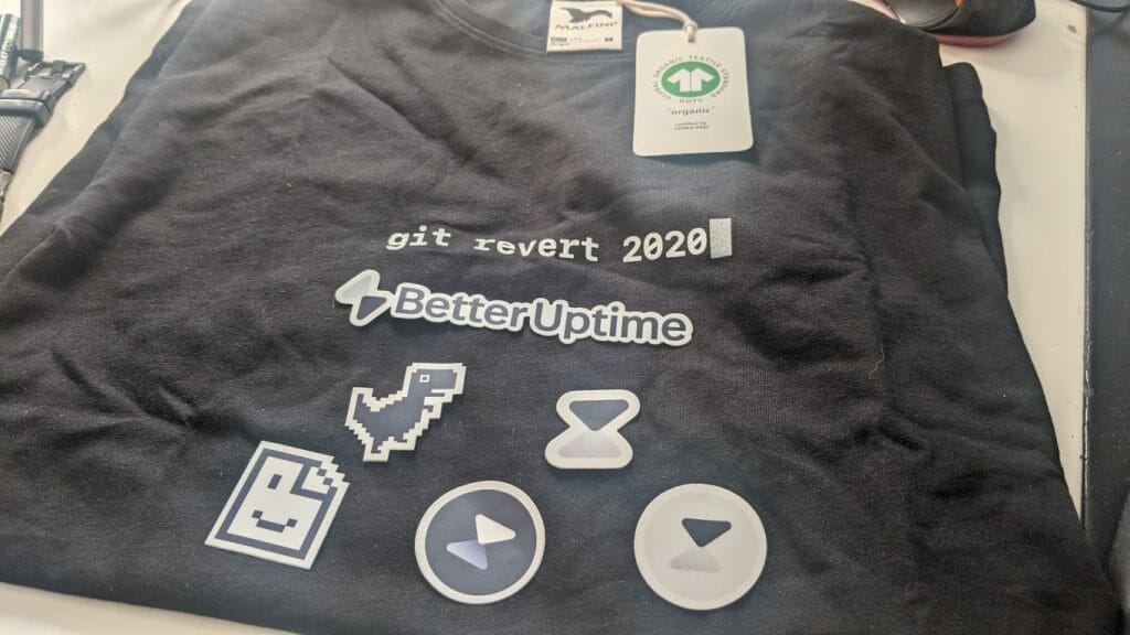 Better Uptime Organic Tshit and sticker The Simple Entrepreneur