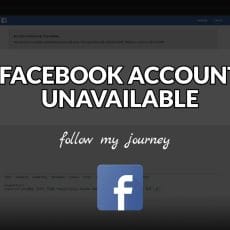 FACEBOOK ACCOUNT UNAVAILABLE The Simple Entreprenur header