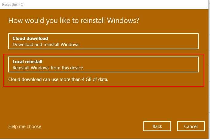 HOW TO RESET MICROSOFT SURFACE PRO TO WINDOWS 10 DEFAULTS Local Reinstall