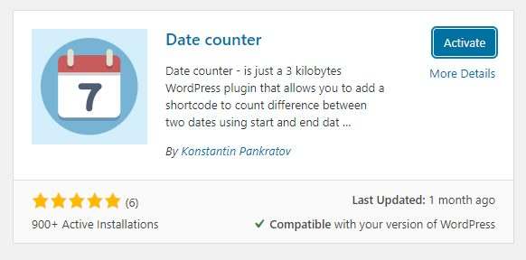 HOW TO ADD DATE COUNTER ON WORDPRESS SITE plugins date counter activae The Simple Entrepreneur