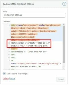 HOW TO ADD A DATE COUNTER ON A WORDPRESS WEBSITE