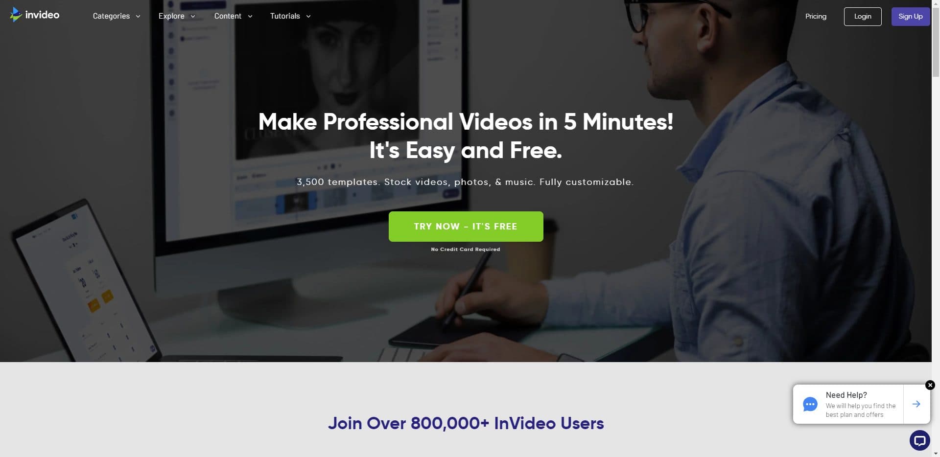 Invideo website The Simple Entrepreneur