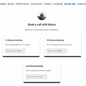 TidyCal The Simple Entrepreneur booking on website