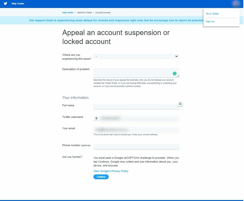 UNSUSPEND A SUSPENDED TWITTER ACCOUNT The Simple Entrepreneur Twitter Form