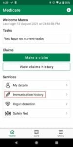 HOW TO DOWNLOAD YOUR COVID 19 DIGITAL CERTIFICATE Express Plus Medicare App Immunisation History The Simple Entrepreneur