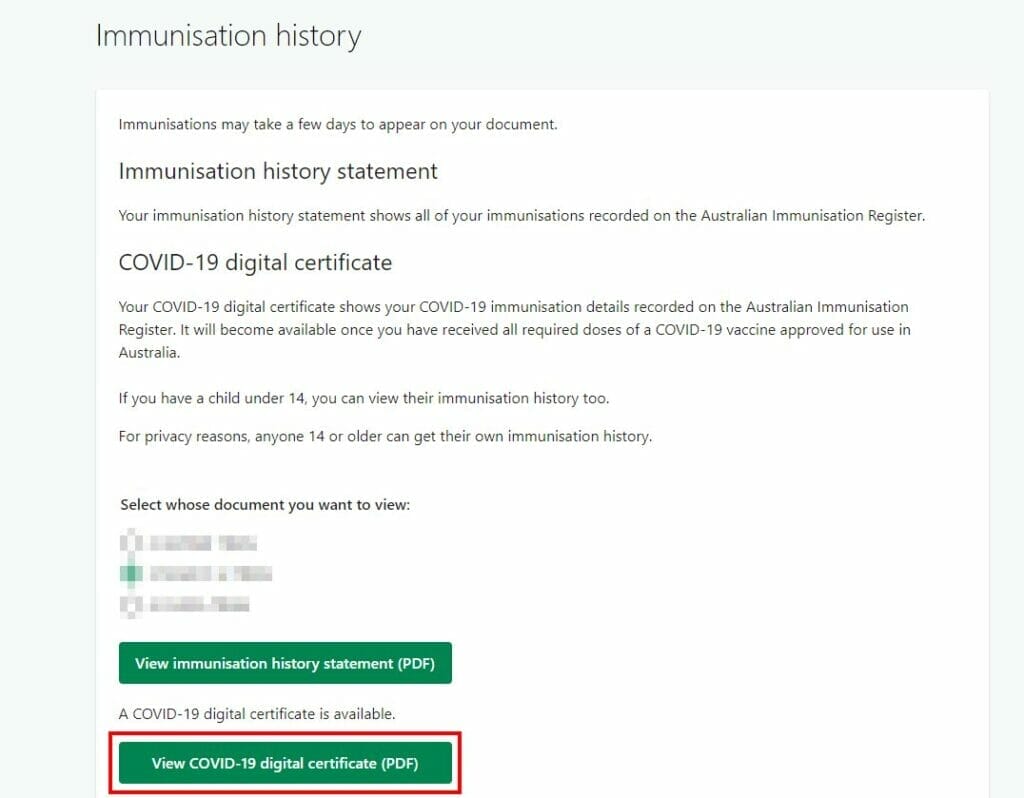 HOW TO DOWNLOAD YOUR COVID 19 DIGITAL CERTIFICATE Medicare Immunisation View Certificate The Simple Entrepreneur