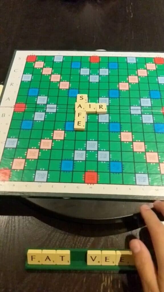 USING THE LAZY SUSAN FOR BOARD GAMES Scrabble rotated The Simple Entrepreneur