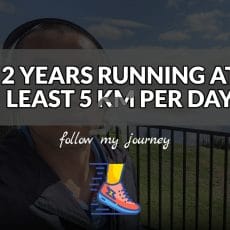 2 YEARS RUNNING AT LEAST 5 KM PER DAY header
