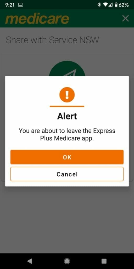 HOW TO ADD THE COVID 19 DIGITAL CERTIFICATE TO THE SERVICE NSW APP leave the express medicare app 1