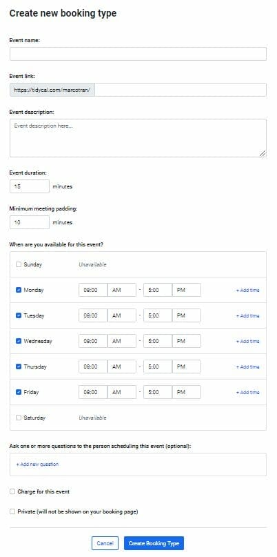 HOW TO ADD THE TIDYCAL BOOKINGS PAGE TO A WORDPRESS PAGE TidyCal bookings type