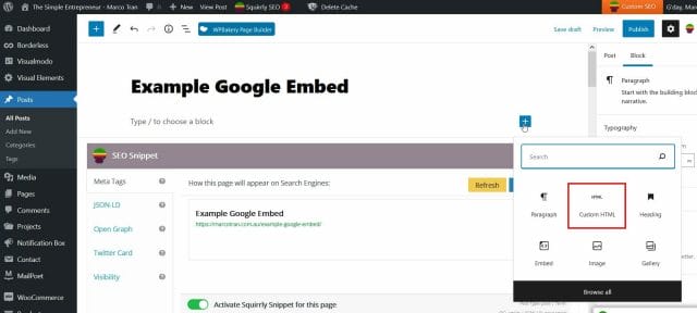 HOW TO EMBED A GOOGLE SHEET OR DOC ON A WEBSITE Google Sheet custom html