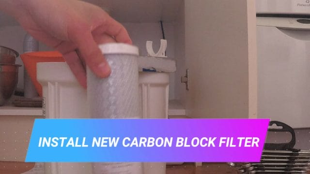HOW TO REPLACE THE FILTERS IN A 3 STAGE WATER FILTER SYSTEM install new carbon block filter