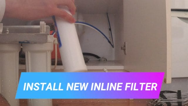 HOW TO REPLACE THE FILTERS IN A 3 STAGE WATER FILTER SYSTEM install new inline filter