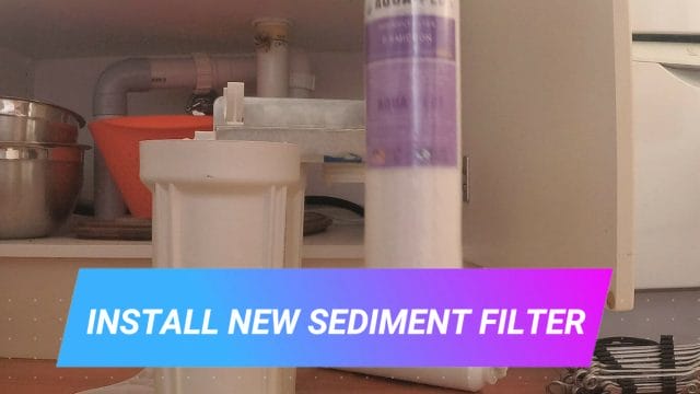 HOW TO REPLACE THE FILTERS IN A 3 STAGE WATER FILTER SYSTEM install new sediment filter