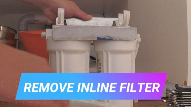 HOW TO REPLACE THE FILTERS IN A 3 STAGE WATER FILTER SYSTEM remove inline filter