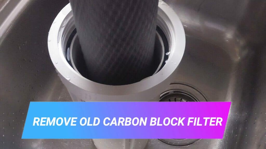 HOW TO REPLACE THE FILTERS IN A 3 STAGE WATER FILTER SYSTEM remove old carbon block filter
