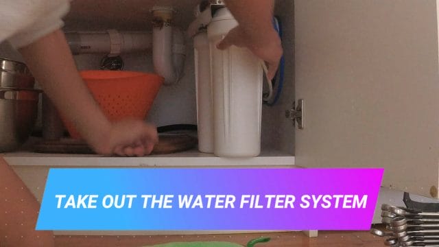 HOW TO REPLACE THE FILTERS IN A 3 STAGE WATER FILTER SYSTEM take out the water filter system