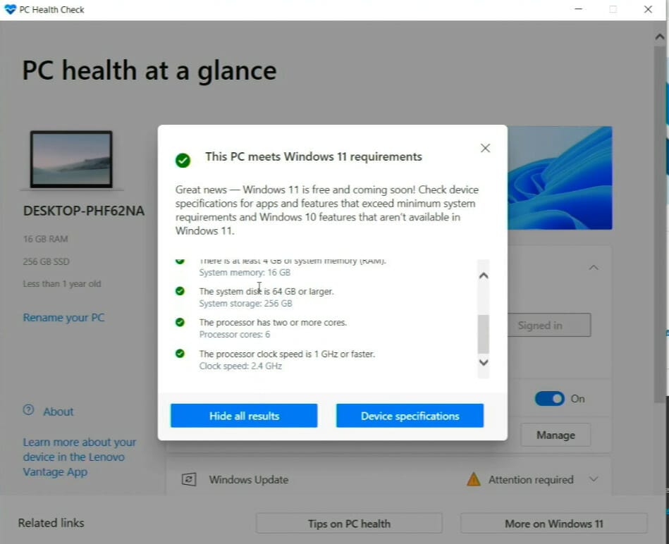 HOW TO UPGRADE TO WINDOWS 11 EASY TO FOLLOW METHODS Windows 11 PC Health Check App Result