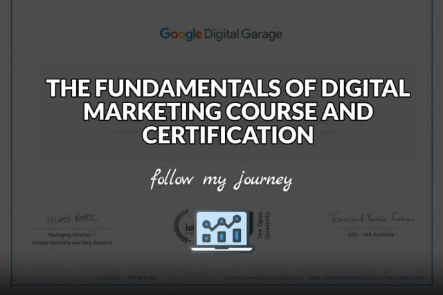 THE FUNDAMENTALS OF DIGITAL MARKETING COURSE AND CERTIFICATION The Simple Entrepreneur header