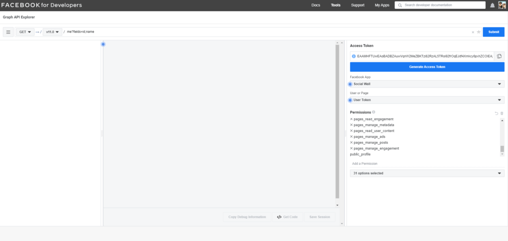 Facebook for Developers Graph API Explorer The Simple Entrepreneur