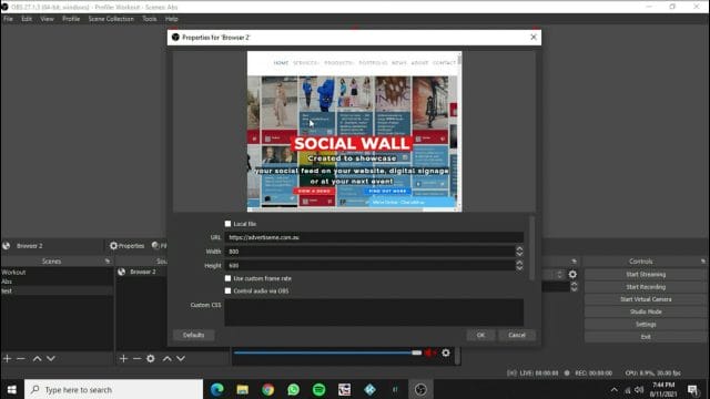 HOW TO FIX OBS BROWSER SOURCE NOT DISPLAYING browser source test