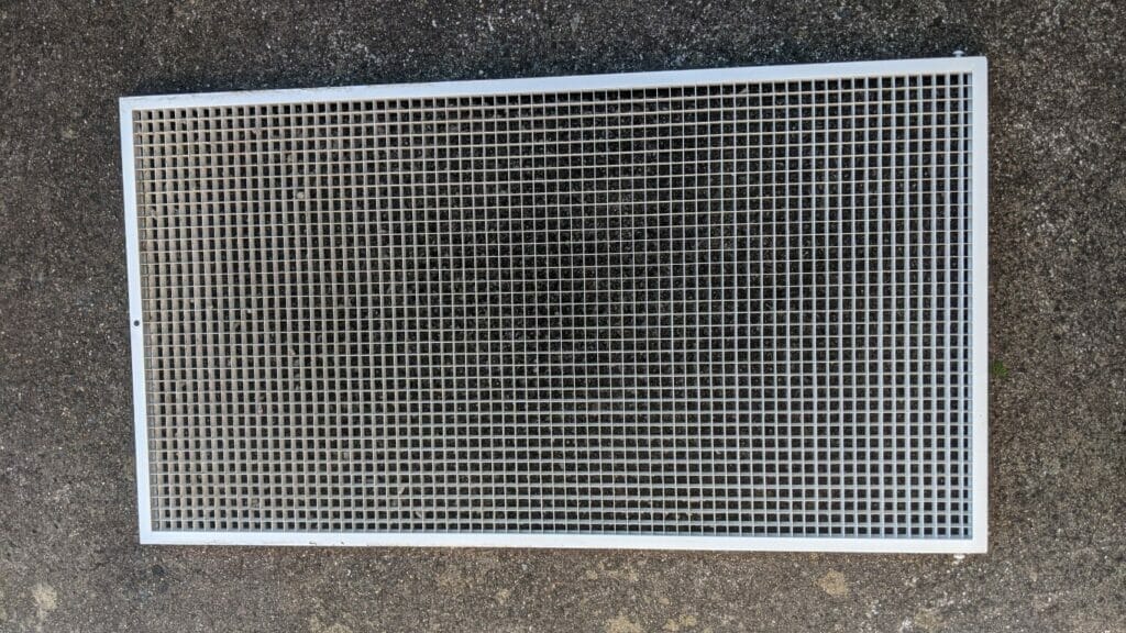 HOW TO REPLACE THE DUCTED AIR CONDITIONER FILTER after cleaning 4