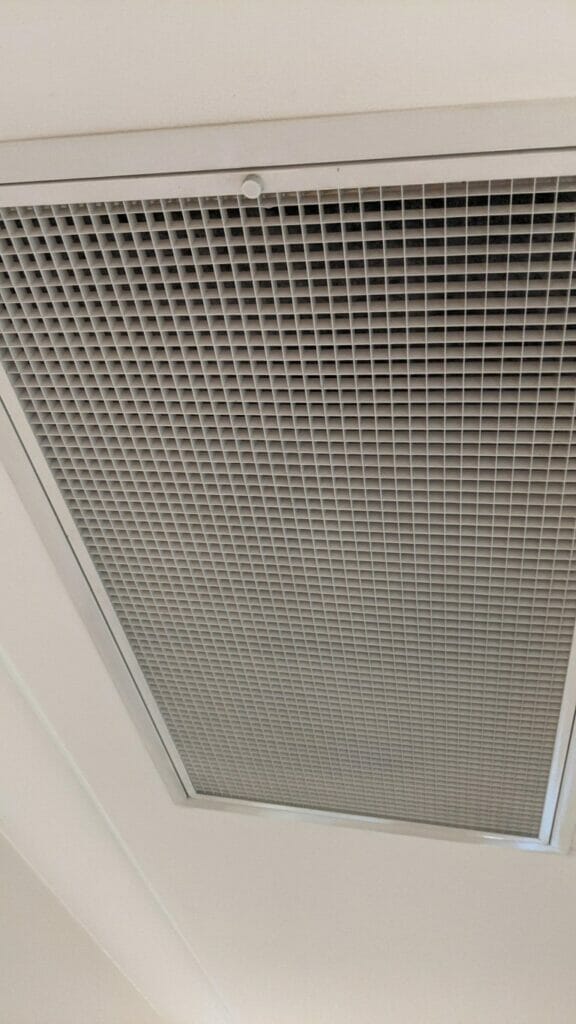 HOW TO REPLACE THE DUCTED AIR CONDITIONER FILTER after cleaning 5