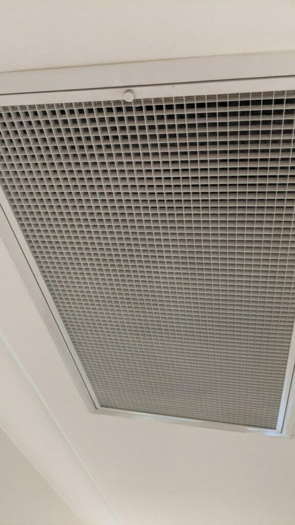 HOW TO REPLACE THE DUCTED AIR CONDITIONER FILTER after cleaning 5