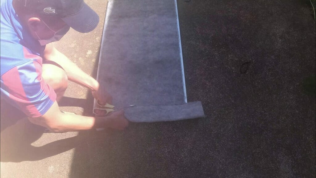 HOW TO REPLACE THE DUCTED AIR CONDITIONER FILTER cut excess material